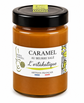 Butterkaramellcreme mit Sel de Guérande im Glas von Rozell & Spanell